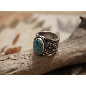 INDIAN JEWELRY NAVAJO TURQUOISE RING [BO GARY REEVES] / インディアン ジュエリー ナバホ ターコイズリング｜coneyisland-sapporo