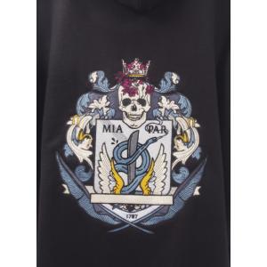 Sale 50 フーディー Off Alchemist Alchemist ダメージ加工 アルケミスト Souvenir Hoodie With Embroidery Crest フーディー サテン ブラック ダメージ加工 Maiami マイアミ 正規取扱店 Confidence