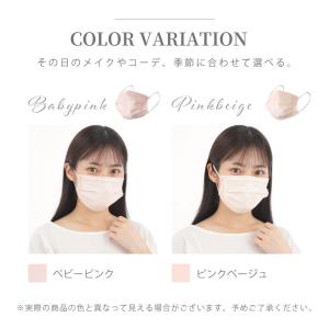 51枚入り 不織布マスク プリーツマスク 血色...の詳細画像5