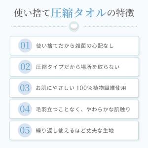 圧縮タオル 6枚 48枚 個包装 圧縮 フェイ...の詳細画像1