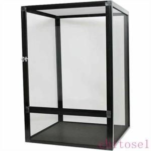 爬虫類 ケージ 飼育ケース 爬虫類ケージ トカゲ 飼育セット カルシウム ヤモリゾンチーラック パルダリウム カメレオン 蛇 アカハライモリ 60*60*120cm ブラック