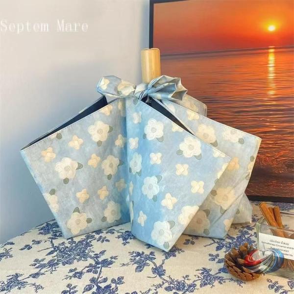 日傘 レディース 折りたたみ傘 雨傘 軽量 花柄 手動 折り畳み傘 完全遮光 晴雨兼用 uvカット ...