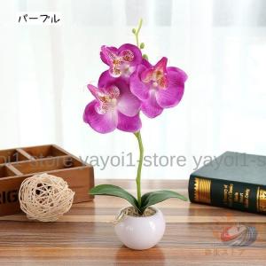 造花 胡蝶蘭 ラン 母の日 ミニポット ミニ鉢...の詳細画像2