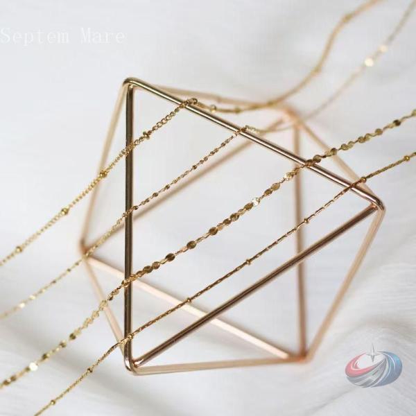 ネックレスチェーン ゴールド シルバー レディース 極細 選べる10タイプ 18k 18金 コーティ...