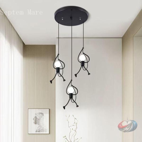 ペンダントライト シャンデリア 人形 可愛い 天井照明 1灯 子供の部屋 廊下 現代 吊下げ灯 シー...