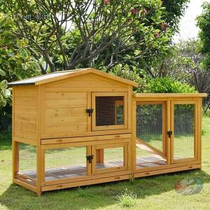 屋外木製 鶏小屋 大型 鶏かご 防雨 ワイヤー...の詳細画像3