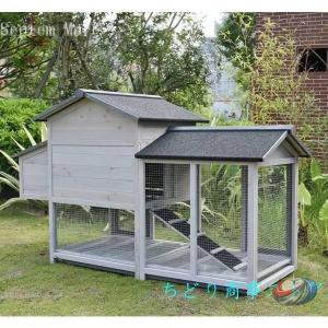 大型ペットケージ 木製 屋外用 小動物 鶏 鴨...の詳細画像4