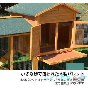 屋外木製 鶏小屋 大型 多機能ペットルーム ゾ...の詳細画像5