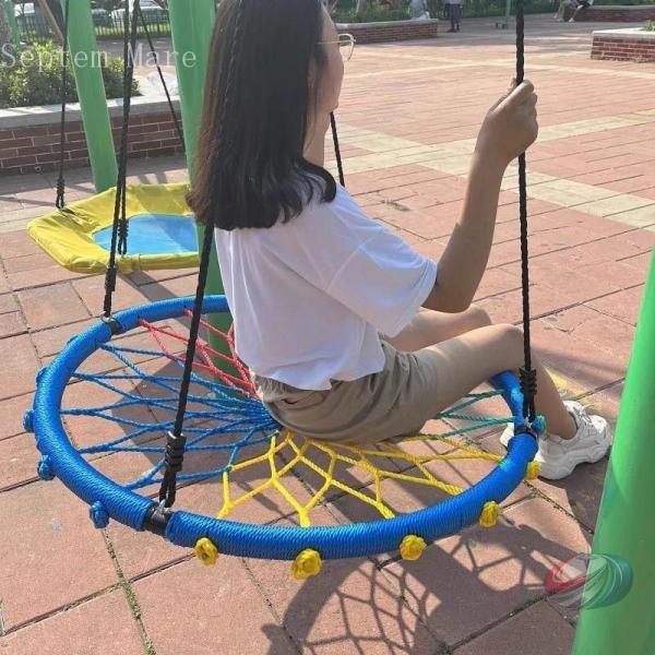 円形ブランコ 吊り下げ式 スパイダーツリースイング 鳥の巣ブランコ 耐荷重250kg ゾンチー ロー...