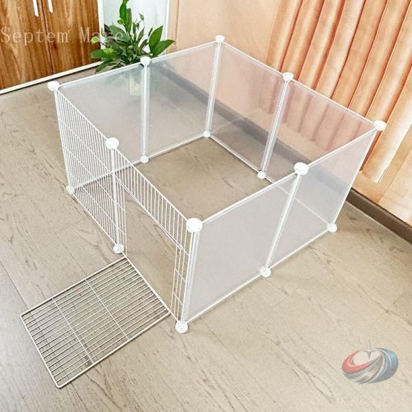 ペットフェンス ドア付き 犬用 8枚 45cm×35cm ペットゲート 犬 猫 室内 階段 ペット用...