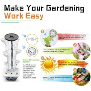 水耕タワーガーデン 水耕栽培システム 垂直プラ...の詳細画像2