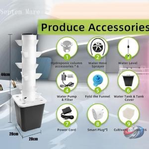 水耕タワーガーデン 水耕栽培システム 垂直プラ...の詳細画像5