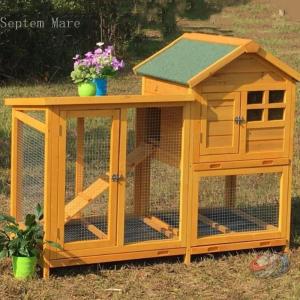 屋外ウサギケージ 木製 鶏小屋 バニーケージ ...の詳細画像1