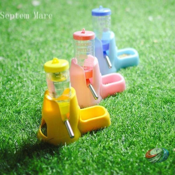 小動物用食器 給水器付き ウォーターボトル ハムスター リス ハリネズミ ゾンチー 卓上で使いやすい...