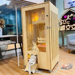 猫用ケージ 木製 大型キャッテリー 猫の別荘 ...の詳細画像2