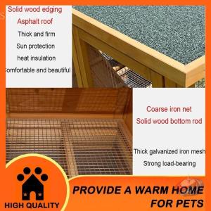 木製鶏小屋 大型 4-6羽用 二段 家禽ケージ...の詳細画像5