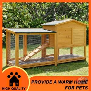 木製鶏小屋 大型 4-6羽用 二段 家禽ケージ...の詳細画像2