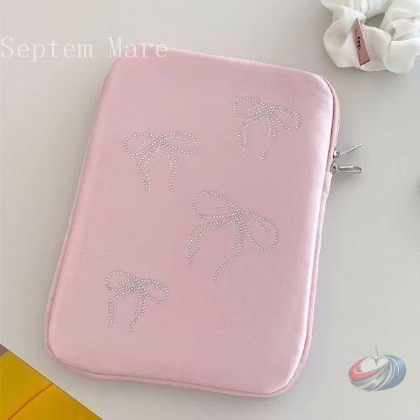 パソコンケース PCケース ノートパソコンケース インナーバッグ リボン柄 ストーンライン 保護ケー...