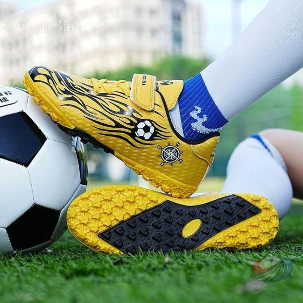 ジュニア キッズ サッカーシューズ トレーニングシューズ 子供用 ゾンチー 軽量でボールを扱いやすい...
