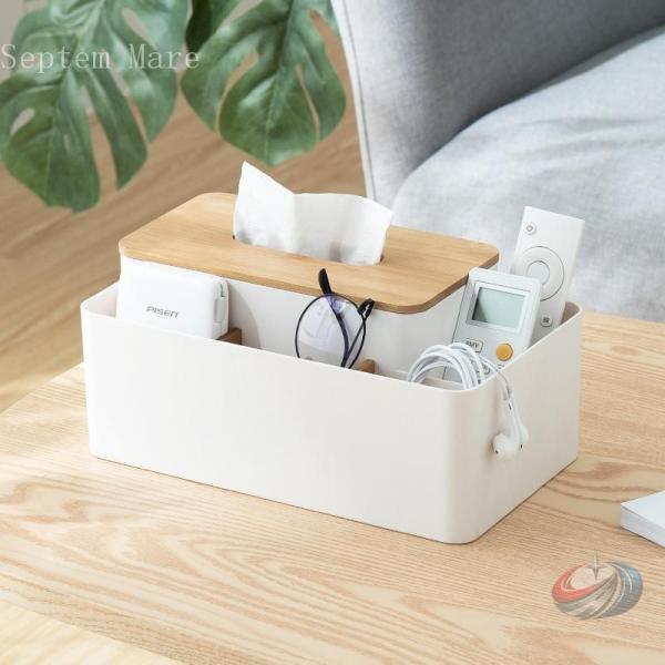 テッシュケース 収納 リモコンラック カバー おしゃれ 木製 北欧 スマホスタンド 卓上 ティッシュ...