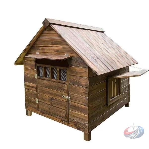 北欧風 犬小屋 屋外用 大型犬 木製 ドア付き 犬舎 中型犬 小型犬 猫ハウス ゾンチー 全天候型で...