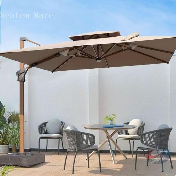 300cm UVカット 撥水 角度調整 株式会社錦 モダン おしゃれ ガーデンパラソルセット 庭?屋...