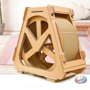 猫の家具 段ボール製 トレッドミル 観覧車 ゾ...の詳細画像1