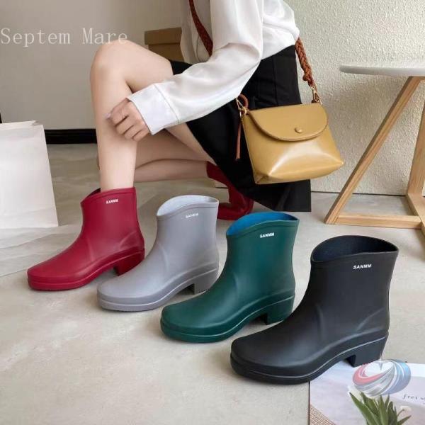 レインブーツ レディース レインシューズ ブーツ ショート株式会社錦 丈 防水 長靴 雨