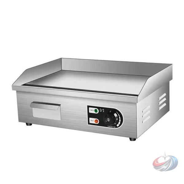 電気グリドル 卓上 鉄板焼き器 業務用電気テーブルグリルステンレス鋼カウンタートップグリルBbqホッ...