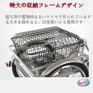 ポータブル 大人用三輪車 買い物かご付き 電動...の詳細画像2