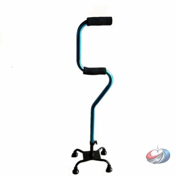 4点杖 ステッキ 2段グリップ 5段階調節 アルミ 軽量 ゾンチー 立ち上がりや歩行補助を支えやすく...