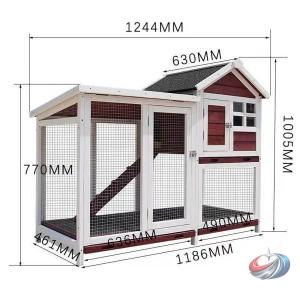 ウサギケージ 木製 屋外小屋 ラビットハウス ...の詳細画像2