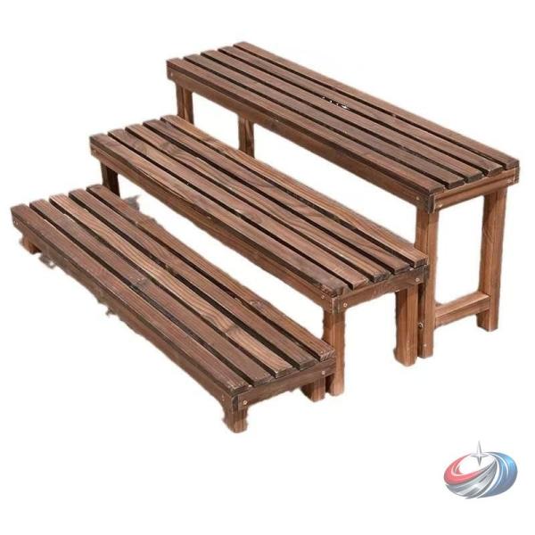 フラワースタンド 木製 ベンチ型 ガーデンラック 花台 室内屋外 ゾンチー 鉢植えや盆栽を飾りやすく...