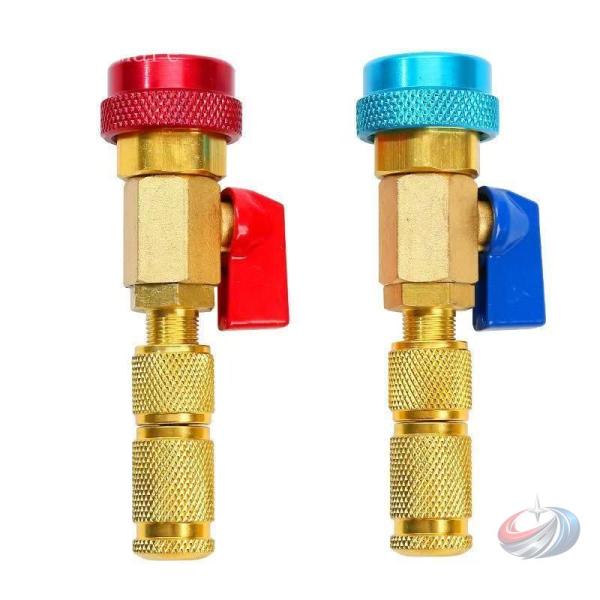 エアコン ボールバルブ バルブコア 2個セット リムーバー付き ゾンチー 車用エアコン整備に役立つ修...