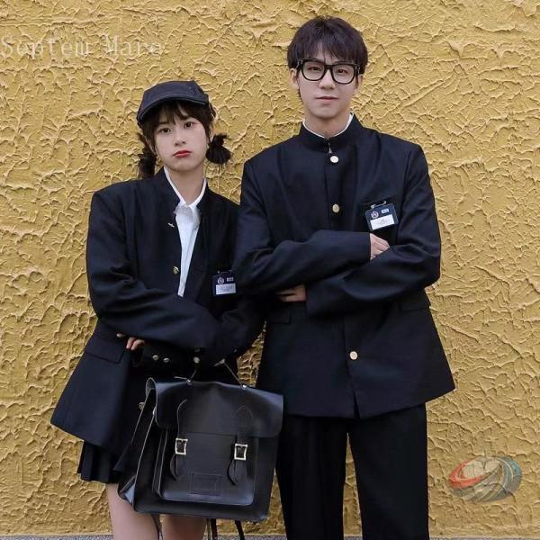 学生服 男子高生 学ラン風の上下セットで揃えやすい制服 ゾンチー 高校生 中学生 ジュニアに使いやす...