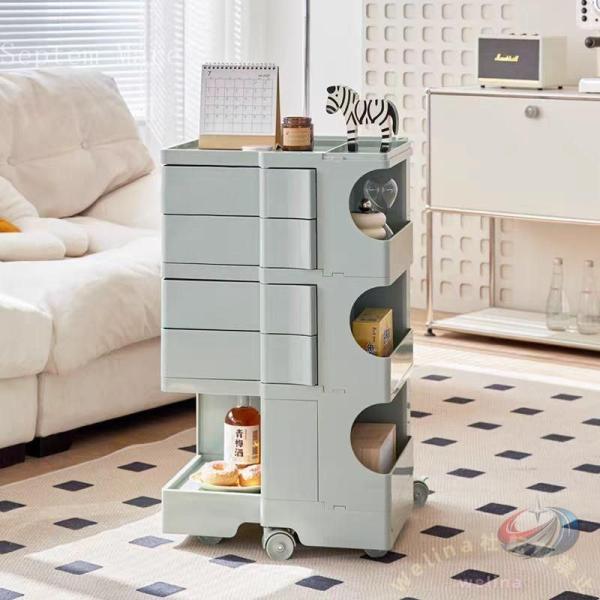 デザイナーズ家具ワゴンキッチン3段収納ラックキャスター付きモダンオフィス美容室収納サイト収納おしゃれ...