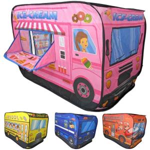 キッズテント 車モチーフ 消防車 パトカー 室...の詳細画像1