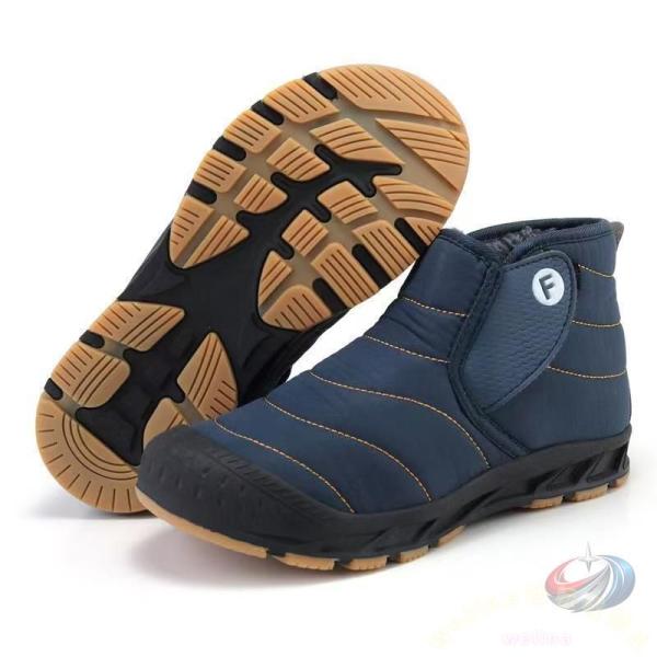 スノーブーツ レディース ショート ゾンチー 無地 スリッポン ラウンドトゥ 裏起毛で暖かく防滑性も...