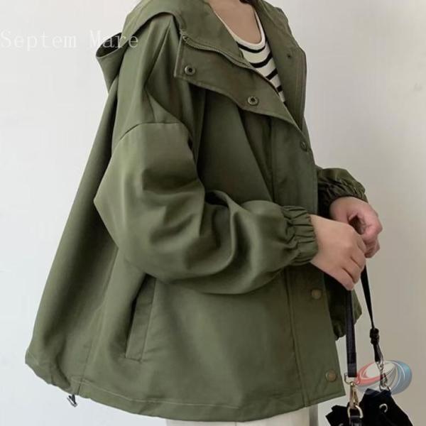 マウンテンパーカー レディース ライトアウター ブルゾンジャケット カジュアル 大人可愛い 抜け感お...