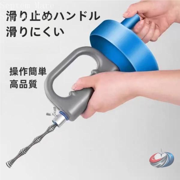 ワイヤー式 パイプクリーナー ゾンチー 15m 10m 7m 5m 4m 3m 回転式 排水口やトイ...