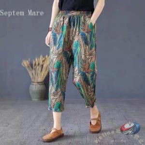 レディース ワイドパンツ 綿麻 リネン ゆったり ウエストゴム ゾンチー 夏に涼しく穿けて 通勤 出勤 お出かけにも使いやすい大人パンツ