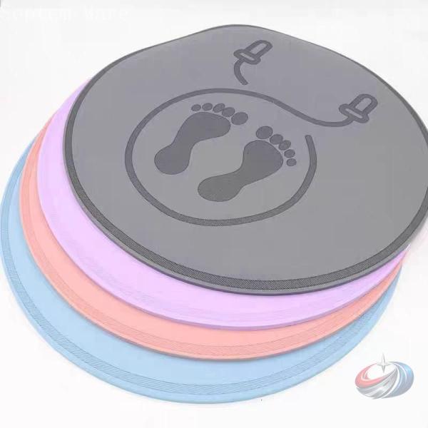 縄跳び マット 衝撃吸収 運動マット ラウンドマット 6mm 2type ヨガパッド ピラティス 滑...