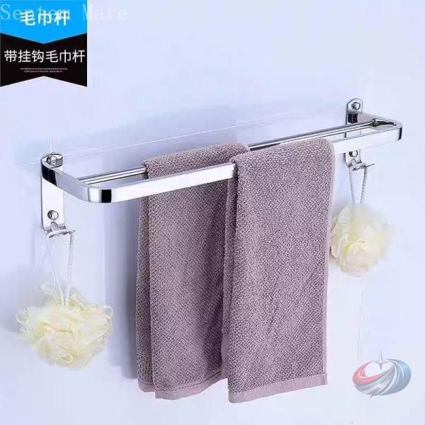 おしゃれタオルハンドタオル掛けガーお洒落丈夫タオルかけ洗面所台所お風呂ねじ取付錦フックステンレス鋼タ...