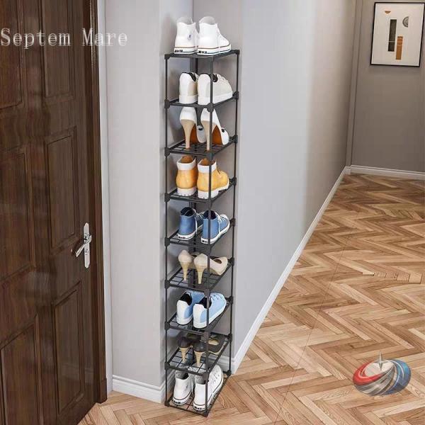シューズラック 靴収納 靴置き棚 靴箱 下駄箱 玄関 スリム 省スペース おしゃれ 靴入れ 縦長 ブ...