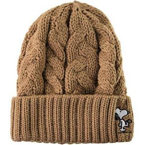 PEANUTSニットキャップ スヌーピー 478-1040 ベージュ 56.5~58.5cm
