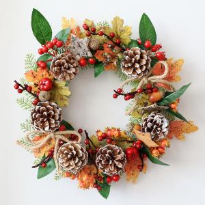 リース ハロウィン 花 秋 手作り クリスマス...の詳細画像2