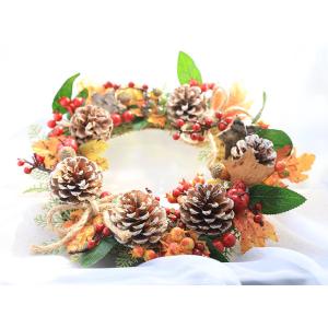 リース ハロウィン 花 秋 手作り クリスマス...の詳細画像3