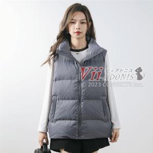 Johnbull（ジョンブル） レディース フーデッド ダウンベスト ah002