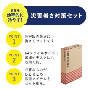 キングジム 防災 災害暑さ対策セット 冷却 保...の詳細画像5