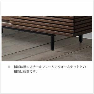 180センチ幅 ウォールナット材 ローボード ...の詳細画像5
